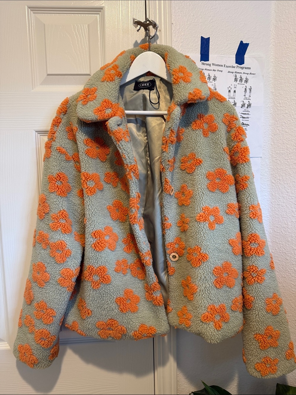 Cider Floral Sherpa Jacket